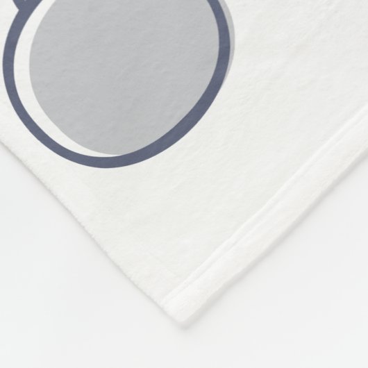 Mid Century Modern Retro Kerstkunst Silver Fleece Deken (Hoek)