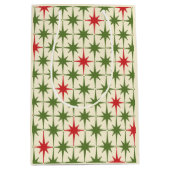 Mid Century Modern Retro KerstStarburen Medium Cadeauzakje (Voorkant)