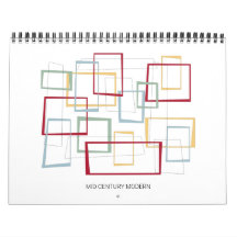 Mid Century Modern Retro Originele Kunst