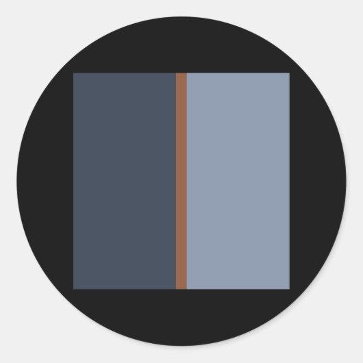 Mid Century Modern retro patroon 001 Ronde Sticker (Voorkant)