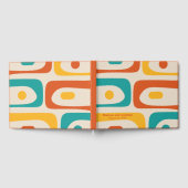 Mid Century Modern Retro Piquet Personalized Gastenboek (Volledig)