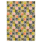 Mid‑century modern- Retro Scandinavian Flowers  Tafelkleed (Voorkant)