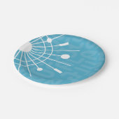 Mid Century Modern Retro Sputnik Snowflake MOD Papieren Bordje (Gekanteld)