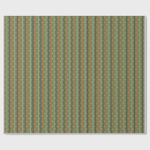 Mid-Century Modern Retro Stripe Pattern Cadeaupapier (Vlak)