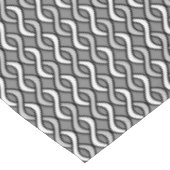 Mid-Century Modern Ribbons, grijs, zwart en wit Tafelkleed (Gekanteld)