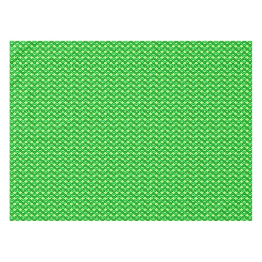 Mid-Century Modern Ribbons, groene tinten Tafelkleed (Voorkant (Horizontaal))