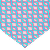 Mid-Century Modern Ribbons, turquoise en roze Tafelkleed (Gekanteld)