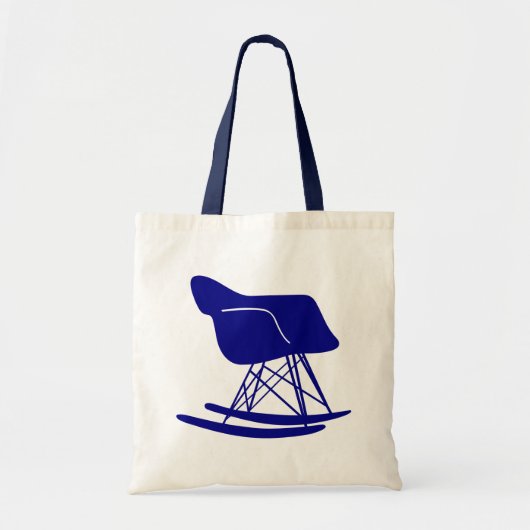 Mid Century Modern Rocker Chair Canvas tas, Marine Tote Bag (Voorkant)