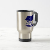 Mid Century Modern Rocker Stoel Revel Mug, marine Reisbeker (Voorkant rechts)