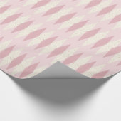 Mid Century Modern Roze Argyle Wrapping Paper Cadeaupapier (Hoek)