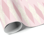 Mid Century Modern Roze Argyle Wrapping Paper Cadeaupapier (Rol Hoek)