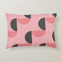 Mid-Century Modern Roze en grijs Accent Kussen