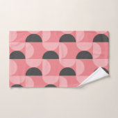 Mid-Century Modern Roze en grijs Bad Handdoek (Handdoek)