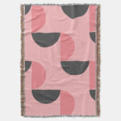 Mid-Century Modern Roze en grijs Deken (Voorkant Verticaal)