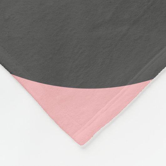 Mid-Century Modern Roze en grijs Fleece Deken (Hoek)