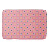 Mid Century Modern Roze Interlocking Cirkel Badmat (Voorkant)