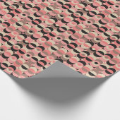 Mid-Century modern roze patroon Cadeaupapier (Hoek)