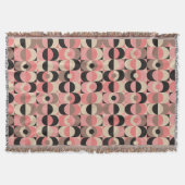 Mid-Century modern roze patroon Deken (Voorkant)