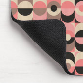 Mid-Century modern roze patroon Muismat (Hoek)