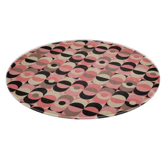 Mid-Century modern roze patroon Snijplank (Hoek)