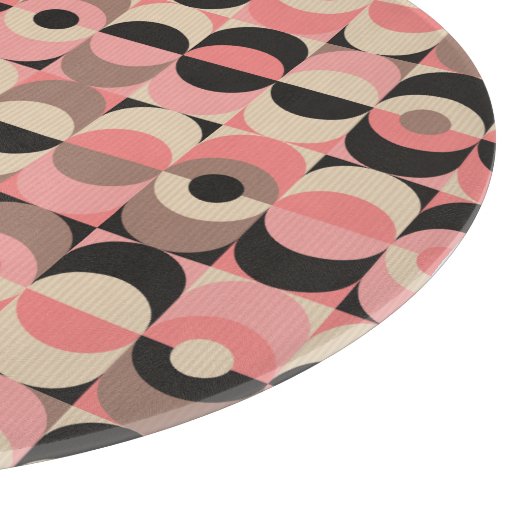 Mid-Century modern roze patroon Snijplank (Hoek)