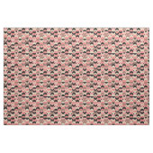 Mid-Century modern roze patroon Stof (Fat Quarter)