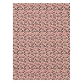 Mid-Century modern roze patroon Tafelkleed (Voorkant)