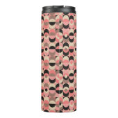 Mid-Century modern roze patroon Thermosbeker (Achterkant)