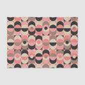 Mid-Century modern roze patroon Tissuepapier (Voorkant)