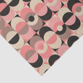 Mid-Century modern roze patroon Tissuepapier (Detail)