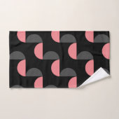 Mid-Century Modern Roze zwart en grijs Bad Handdoek (Handdoek)