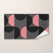 Mid-Century Modern Roze zwart en grijs Bad Handdoek (Handdoek)