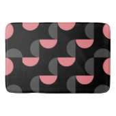 Mid-Century Modern Roze zwart en grijs Badmat (Voorkant)