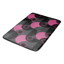 Mid-Century Modern Roze zwart en grijs Badmat