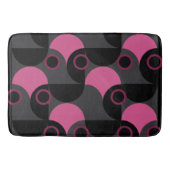 Mid-Century Modern Roze zwart en grijs Badmat (Voorkant)