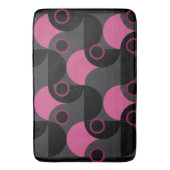Mid-Century Modern Roze zwart en grijs Badmat (Voorkant Verticaal)