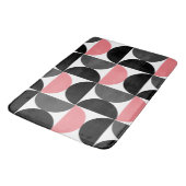 Mid-Century Modern Roze Zwart-wit Badmat (Gekanteld)