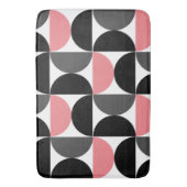 Mid-Century Modern Roze Zwart-wit Badmat (Voorkant Verticaal)