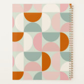 Mid Century Modern Sage Green Blush Oranje Patroon Planner (Achterkant)