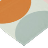 Mid Century Modern Sage Green Blush Oranje Patroon Tafelkleed (Gekanteld)