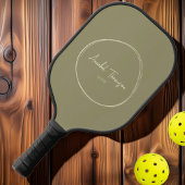 Mid-Century Modern Sage Weide | Scriptnaam Pickleball Paddle