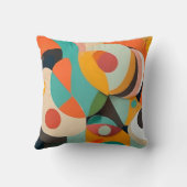 Mid Century Modern Schilderij, Verschillende Kleur Kussen (Achterkant)