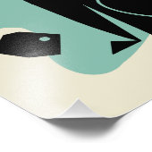 Mid Century Modern Seattle Cat Foto Afdruk (Hoek)