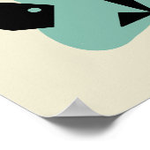 Mid Century Modern Seattle Cat Poster (Hoek)