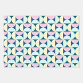 Mid Century Modern Semicircles Kleurrijk Abstract Inpakpapier Vel (Voorkant 2)