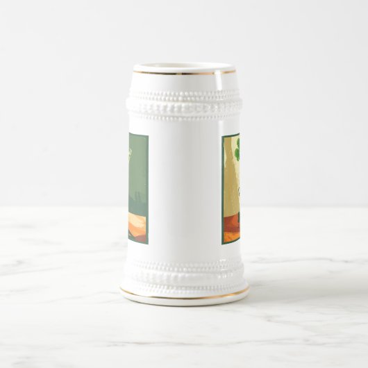 Mid Century Modern Shamrock Martini Sláinte! Bierpul (Center)