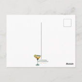 Mid Century Modern Shamrock Martini Sláinte! Briefkaart (Achterkant)