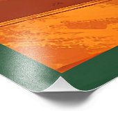 Mid Century Modern Shamrock Martini Sláinte! Foto Afdruk (Hoek)