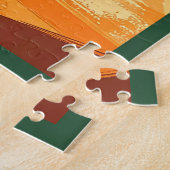 Mid Century Modern Shamrock Martini Sláinte! Legpuzzel (Zijkant)