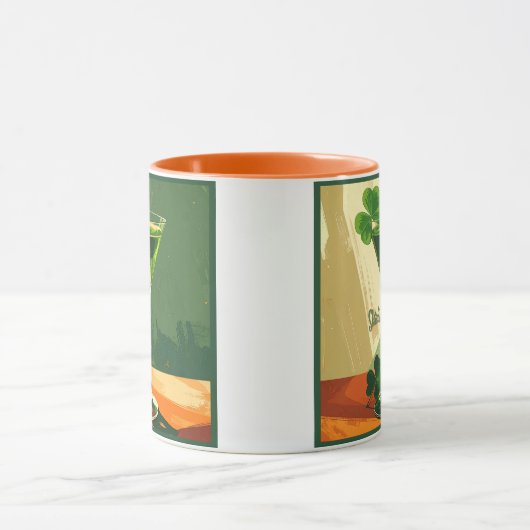 Mid Century Modern Shamrock Martini Sláinte!  Mok (Midden)